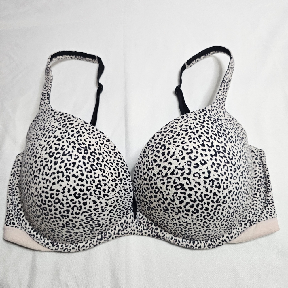 Victoria's Secret Body by Victoria Push Up Animal Print Bra Sz 34DD/34E